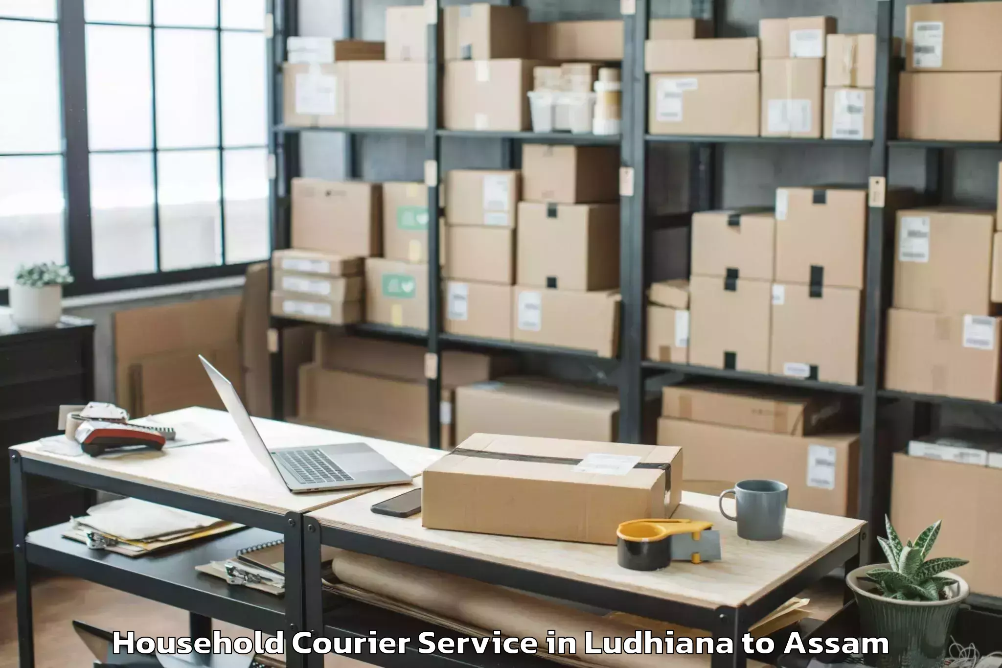 Quality Ludhiana to Sualkuchi Household Courier